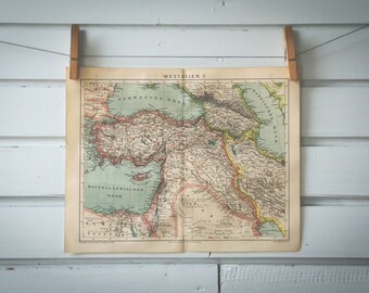 1887 Vintage Map of Asia Minor