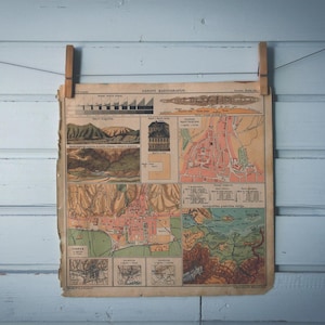 1908年ヴィンテージ地図作成入門アトラスページ