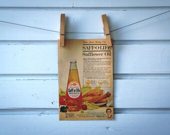 1963 Vintage Saff-o-Life Advertisement Illustration