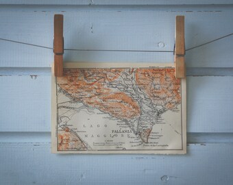1906 Vintage Map of Pallanza