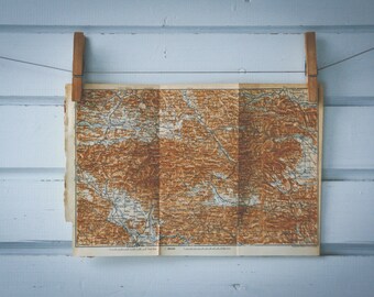 1911 Vintage Karawanks Map