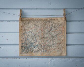 1887 Vintage Brandenburg Map