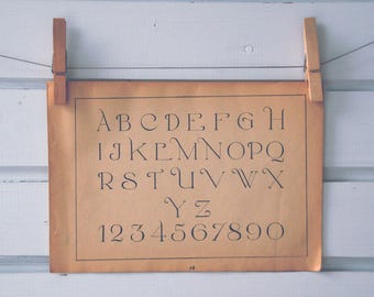 1949 Vintage Font Illustration
