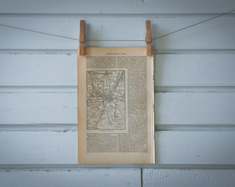 1890 Vintage Map of Munich