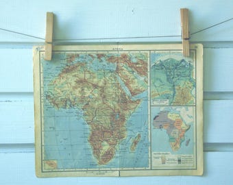 1951 Vintage Map of Africa