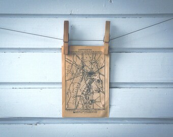 1905 Vintage Map of Battle of Gettysburg