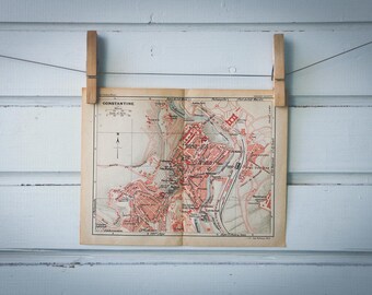 1927 Vintage Constantine Map