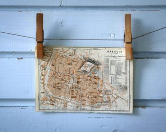 1931 Vintage Brescia Map