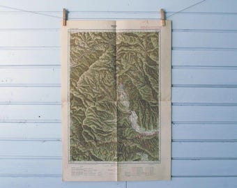 1948 Vintage Southeast Styria Map