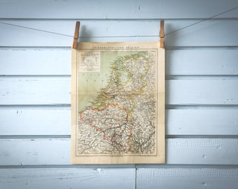 1887 Vintage Map of the Netherlands