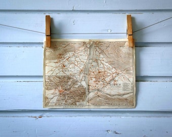 1931 Vintage Map of Bolzano