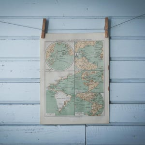 1897年 アメリカ大陸のヴィンテージ地図