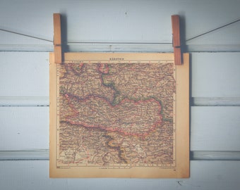 1929 Vintage Map of Carinthia
