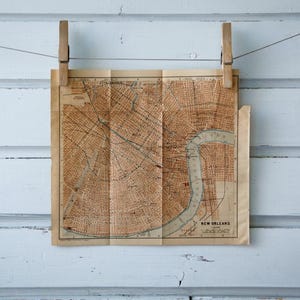 1905 Vintage New Orleans Map