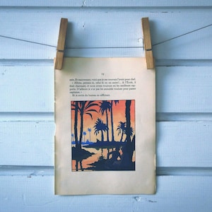 1930 Vintage Oasis Illustration