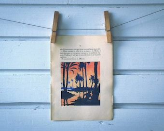 1930 Vintage Oasis Illustration