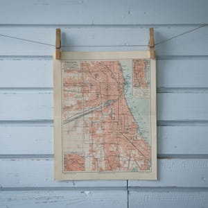 Carte de Chicago vintage 1907