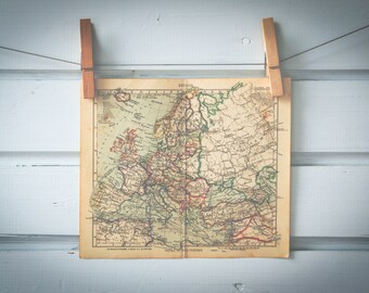 1931 Vintage Map of Europe