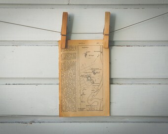 1927 Vintage Sbeitla Map