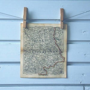 1941 Vintage East Poland Map