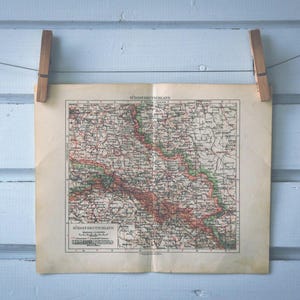 1932 Vintage West Poland Map