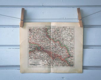 1932 Vintage West Poland Map