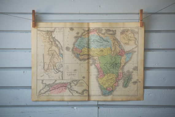 Rare find* 1880 Vintage Map of Africa