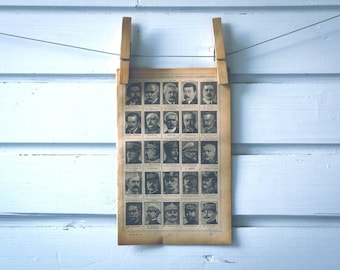 1921 Vintage WW1 Prime Ministers & Generals Illustration
