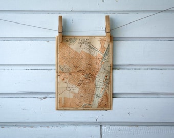 1905 Vintage Map of Albany