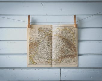 1887 Vintage Map of Hungary