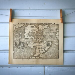 Mapa Vintage das Américas de 1894 do Século XVI
