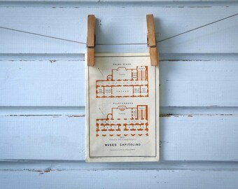 1931 Vintage Plan of the Capitoline Museums
