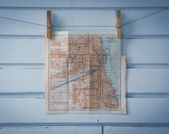 1905 Vintage Chicago Map