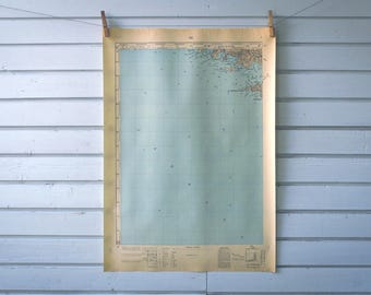 1954 Vintage Drvenik Mali Map