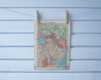 1934 Vintage Map of Arabian Peninsula