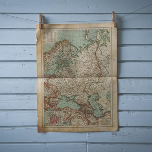 Carte vintage 1904 de la Russie