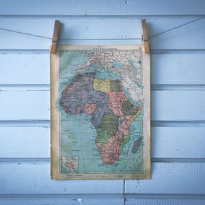 1930 Vintage Map of Africa