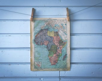 1930 Vintage Map of Africa