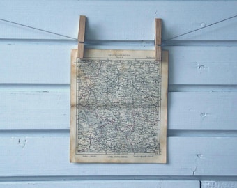 1941 Vintage Western Czech Map