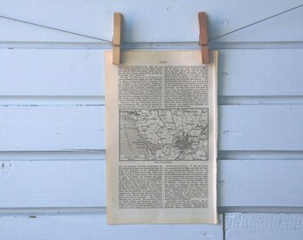 1894 Vintage Porto Map
