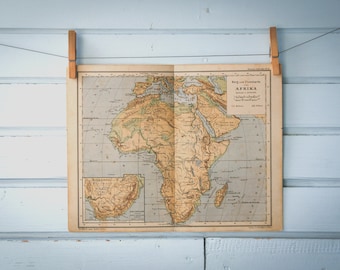 1897 Vintage Map of Africa