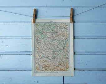 1971 Vintage North Una-Sana Map