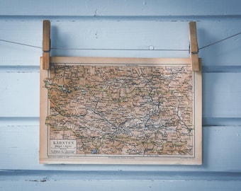 1890 Vintage Map of Carinthia