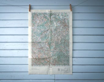 1956 Vintage Banovina Map