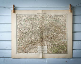 1901 Vintage Saxony Map