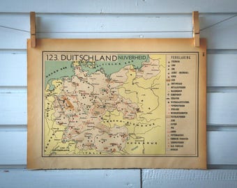 1941 Vintage Map of Germany