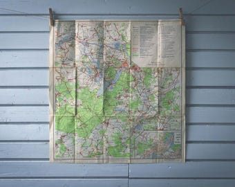 1970s Vintage Potsdam & Surroundings Map