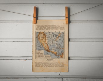 1916 Vintage United States Map