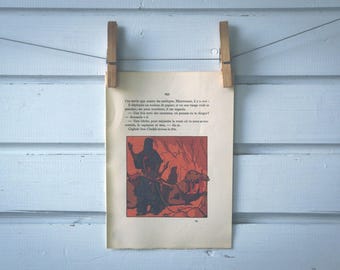 1930 Vintage Tuareg Warrior Illustration