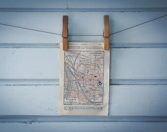 1923 Vintage Saint-Denis Map